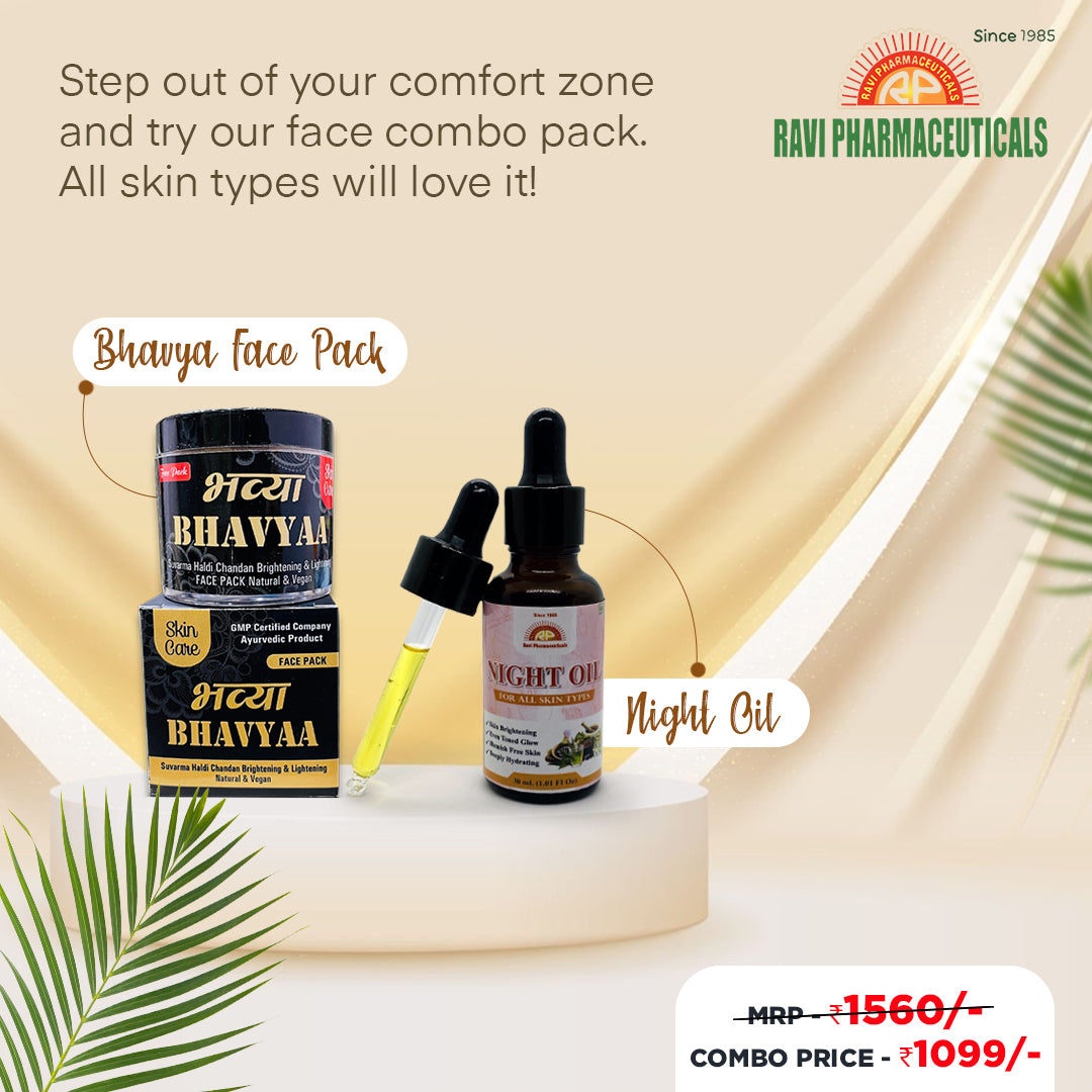 Bhavya Face Pack & Night Oil Combo